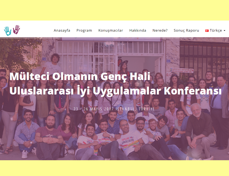 Young and Refugee Konferansı: Web Sitesi ve Sosyal Medya